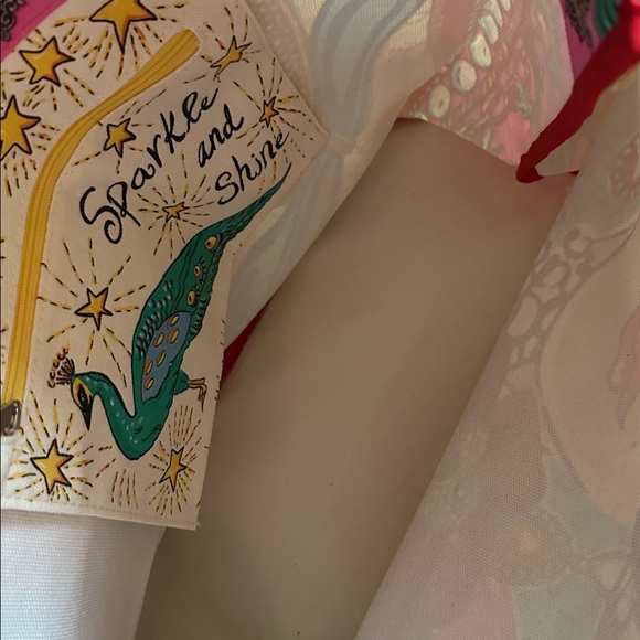 Brighton Peace Love & Jewels Tote with Red and Blue Accents - Picture 4 of 5